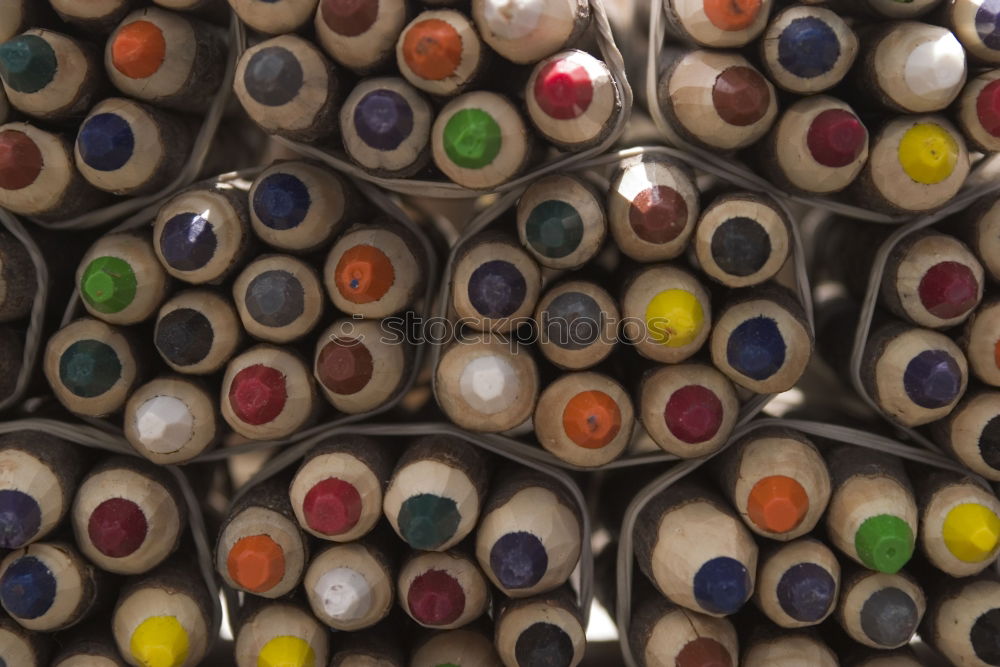 Similar – Image, Stock Photo Colorful set of sewing spools on wooden table