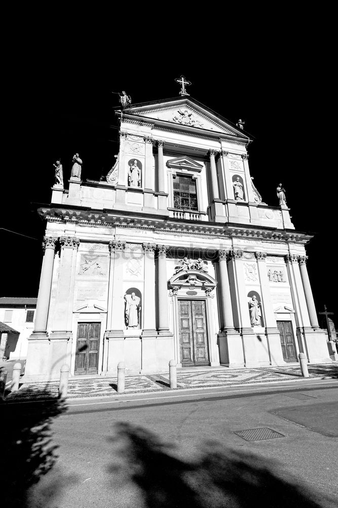 Similar – Image, Stock Photo God house b&w Deities Sky