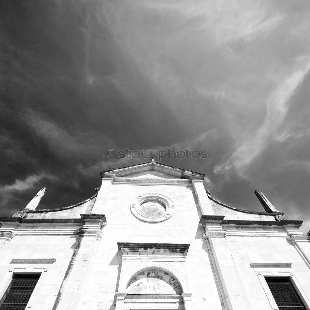 Similar – Image, Stock Photo God house b&w Deities Sky