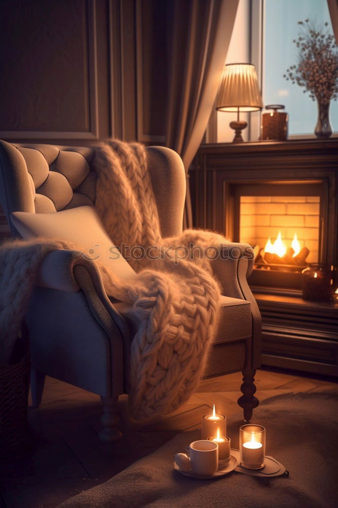 Similar – cozy winter or autumn morning at home