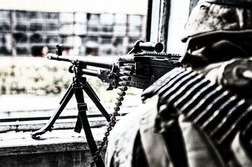 Image, Stock Photo The Gun Men Soldier