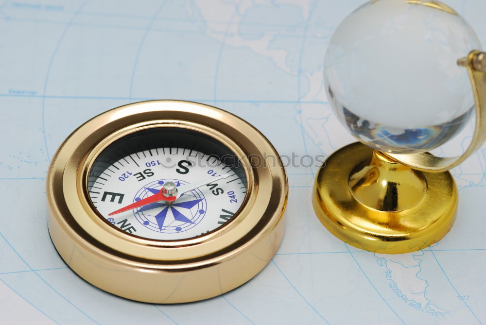 Similar – Image, Stock Photo Camera,compass and map