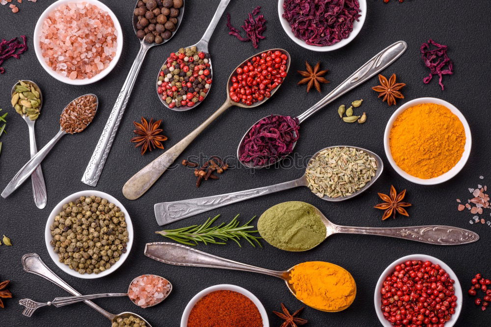 Similar – Image, Stock Photo Spices and oil on table