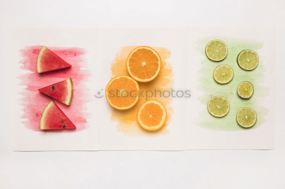 Similar – Image, Stock Photo Slices of citrus on round plate