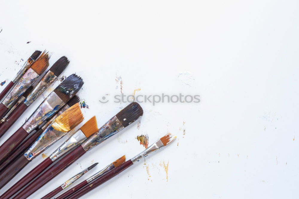 Similar – Image, Stock Photo A collection of Artist’s brushes. Art Culture Abstract Concept.