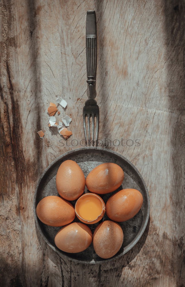 Similar – Image, Stock Photo Boiled eggs breakfast table