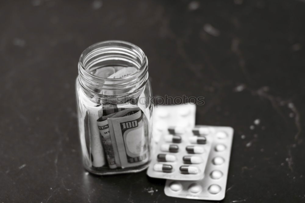 Similar – Image, Stock Photo colorful pills and medical bottle on green background