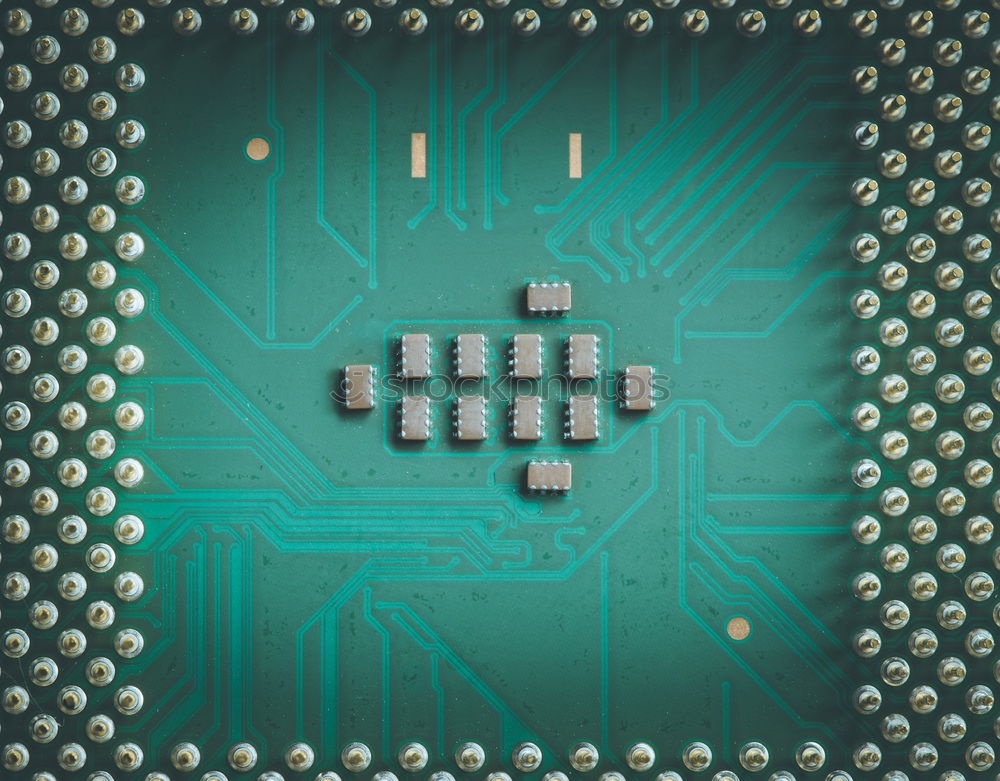 Image, Stock Photo CPU Socket On Computer Motherboard