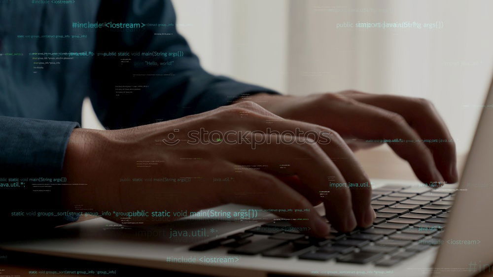 Similar – Image, Stock Photo Young businessman using laptop