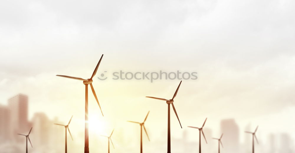 Image, Stock Photo Eva Tree Wind energy plant