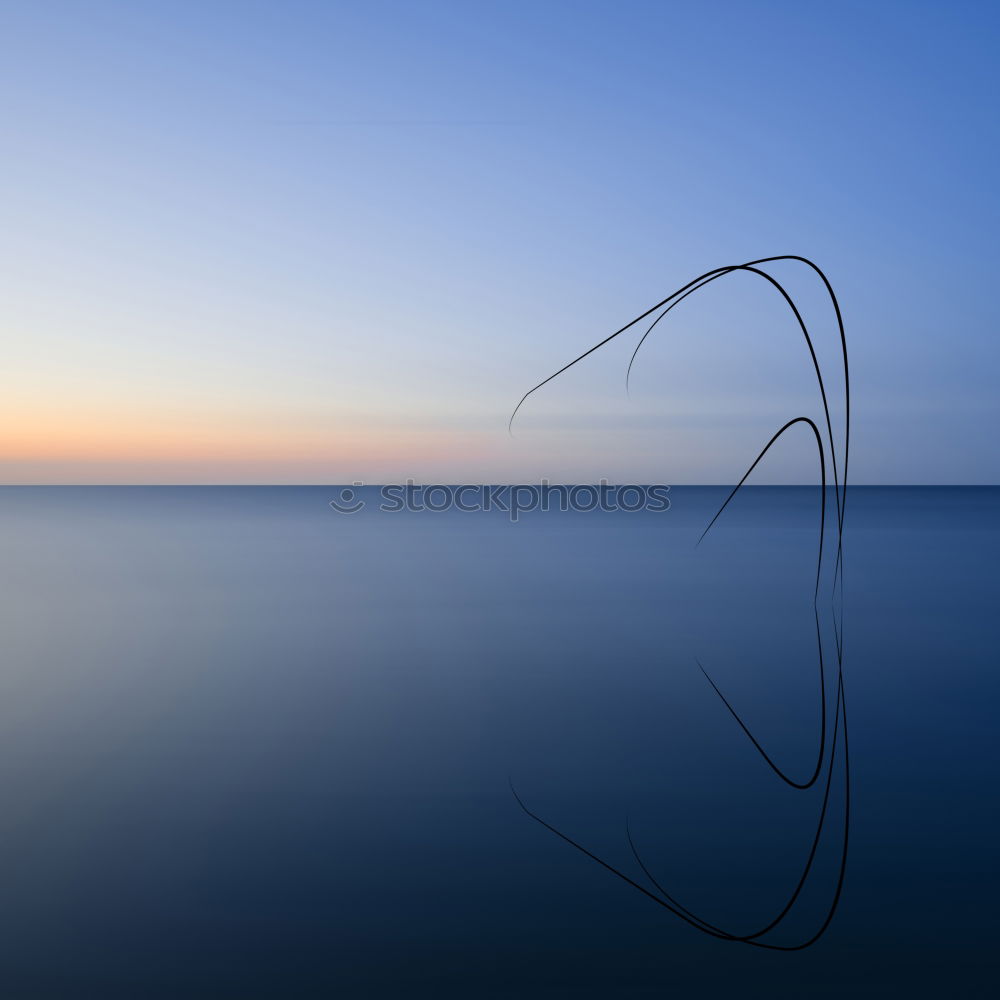 Similar – Image, Stock Photo Blue hour on the beach