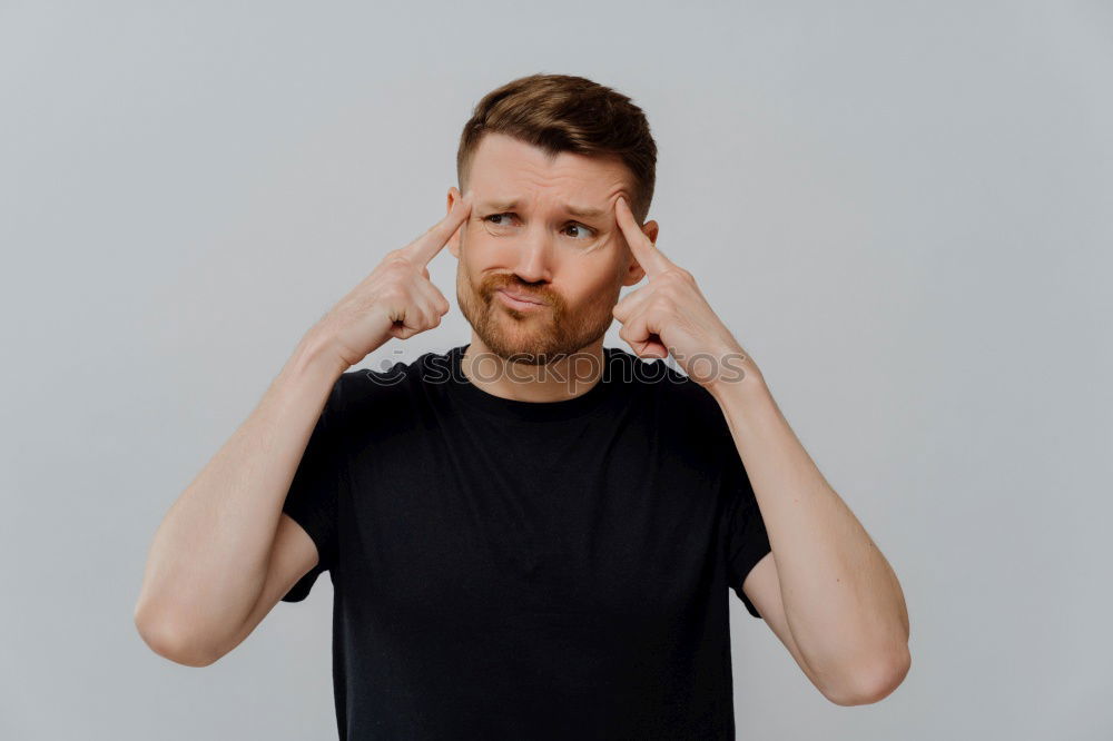 Similar – Image, Stock Photo Yoga teacher portrait. Red hair man with a red beard