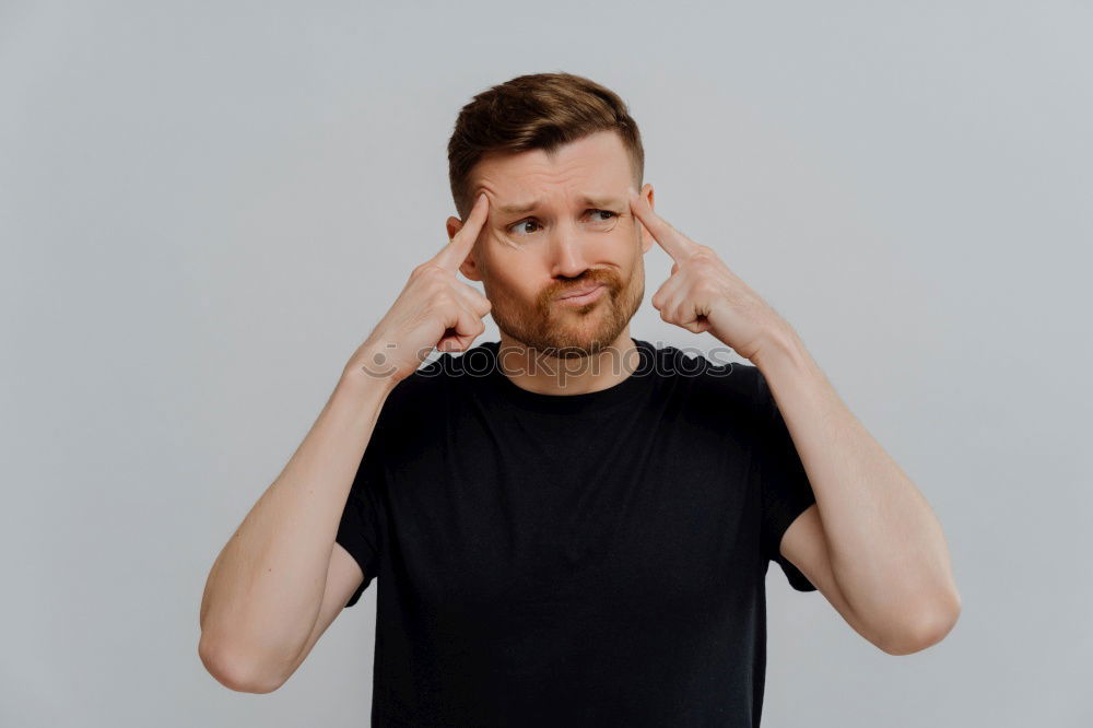 Similar – Image, Stock Photo Yoga teacher portrait. Red hair man with a red beard