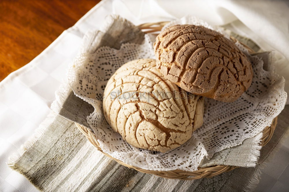 Similar – Meringue with cracks in old bowls