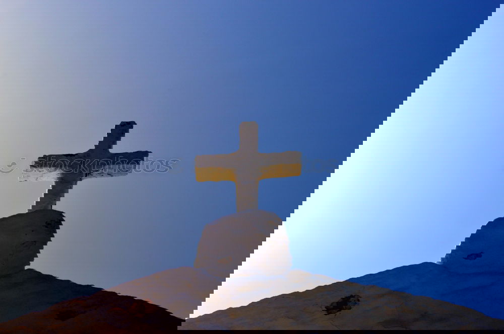 Similar – Image, Stock Photo Crucifix over the sea