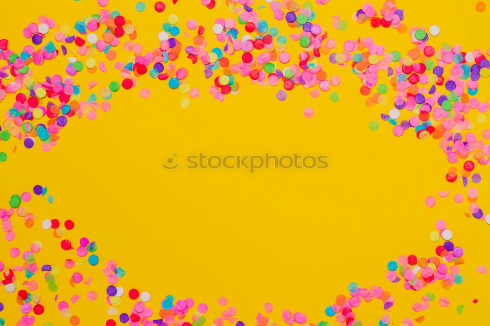 Similar – Image, Stock Photo Black woman with afro hair celebrating with confetti.