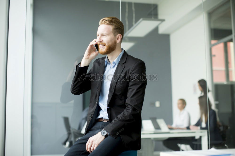 Similar – Image, Stock Photo Hello? Business Career