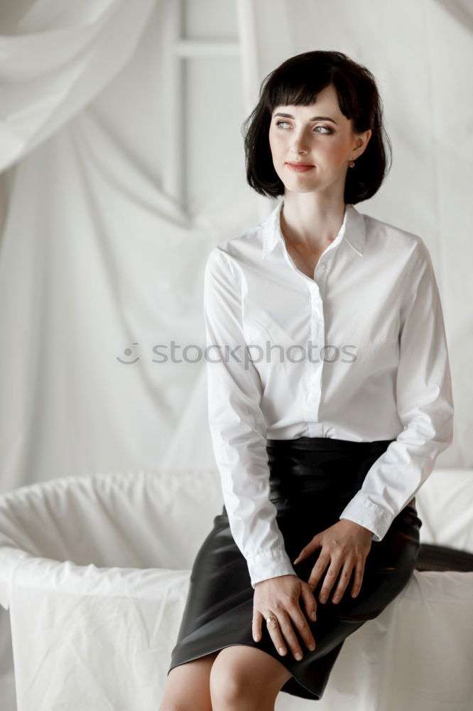 Similar – Image, Stock Photo dreaming girl Style