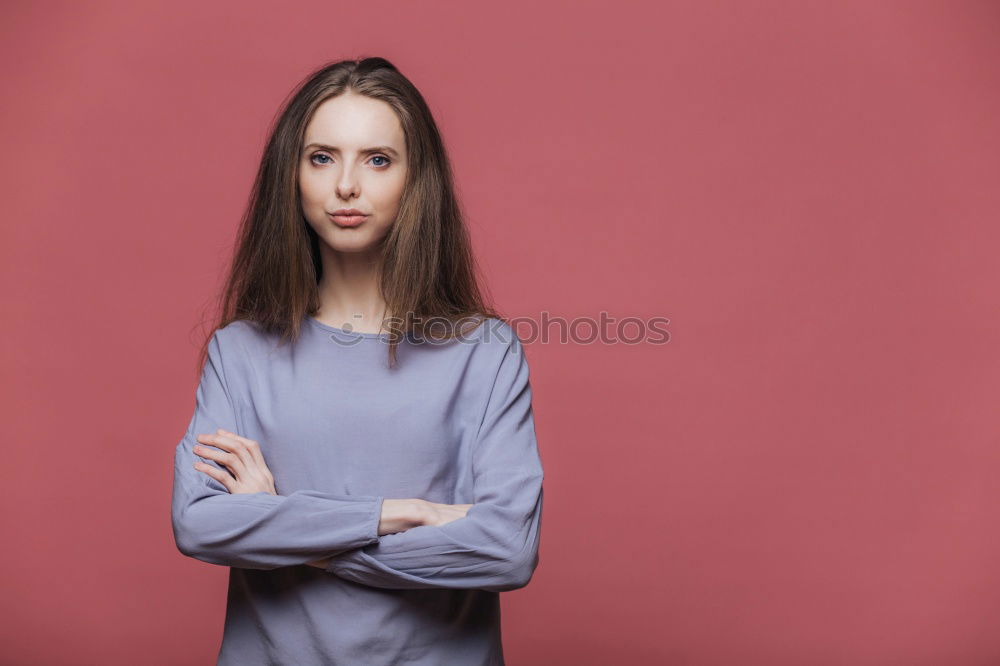 Similar – Cheerful pretty young woman