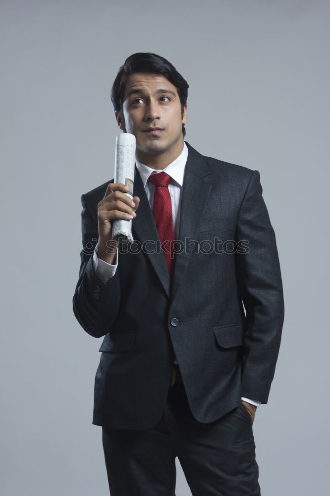 Similar – Image, Stock Photo Elegant Young Businessman in the Street