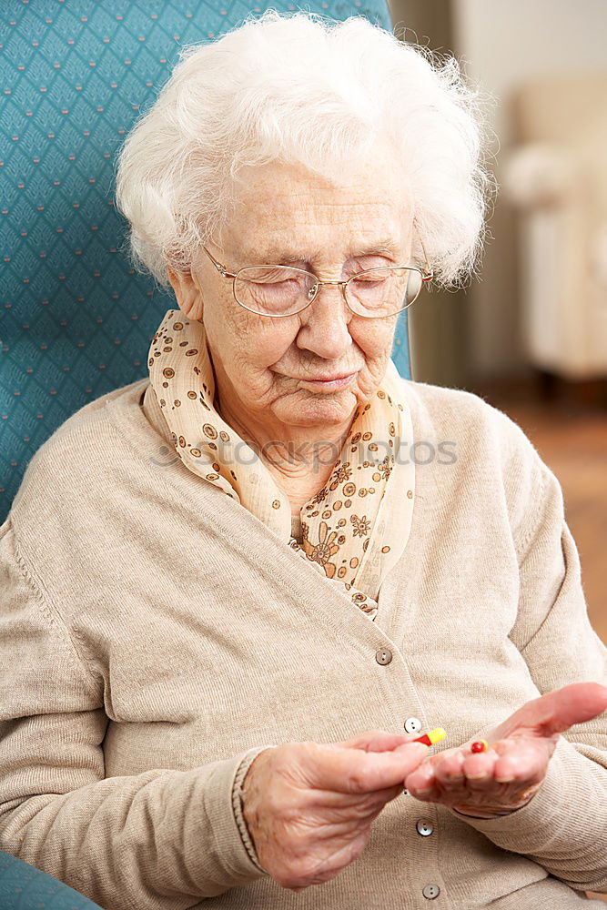 senior woman using smartphone