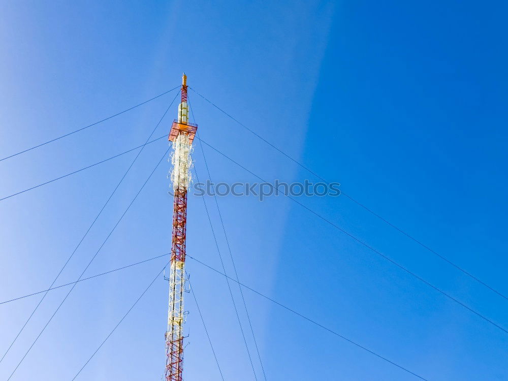 Similar – Image, Stock Photo Colorful lighthouse on blue sky