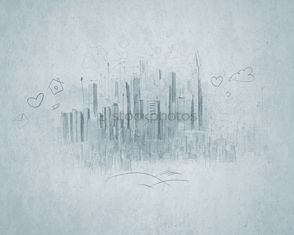 Similar – Dubai Skyline Water