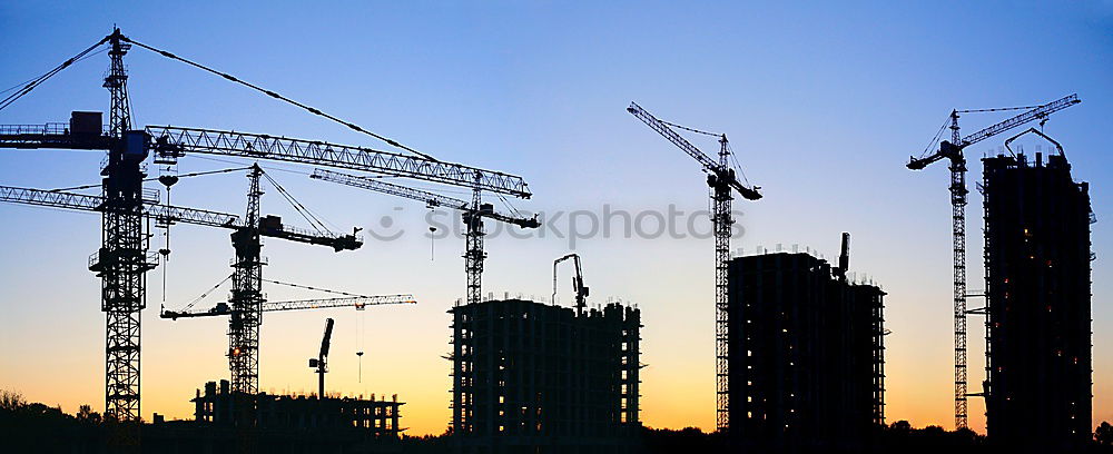 Similar – Image, Stock Photo Techtalk Crane Dusk Calm