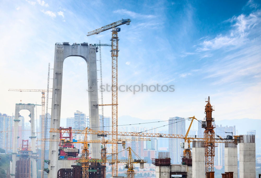 Similar – Image, Stock Photo F60 overburden conveyor bridge in Lusatia VI