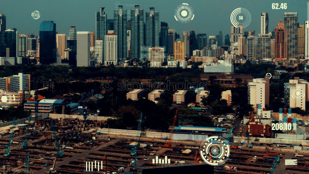 Similar – Image, Stock Photo Skyline Bangkok at night