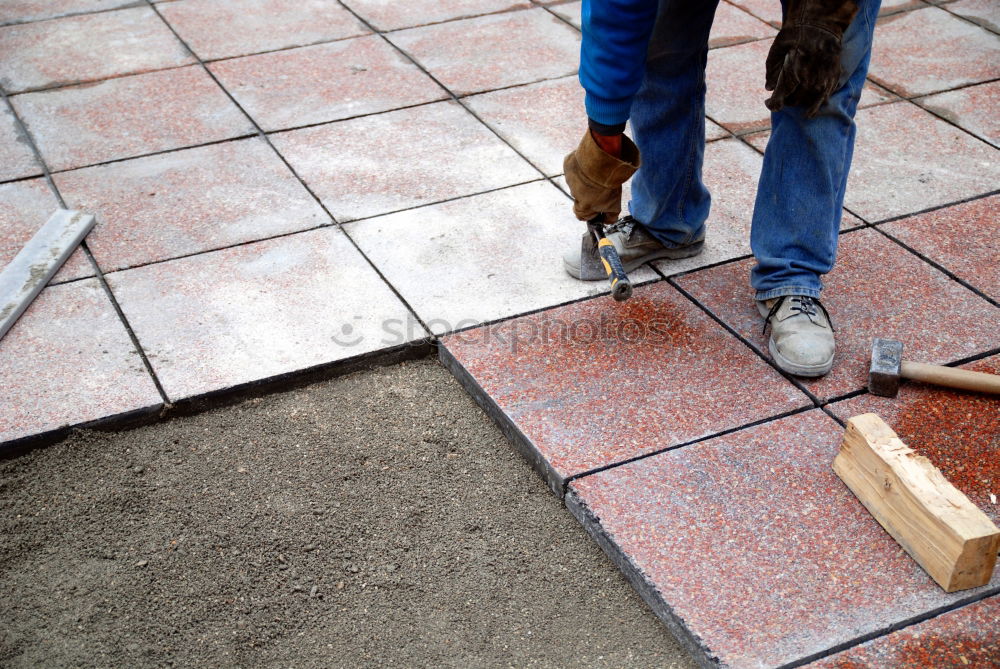 Similar – Image, Stock Photo grass pavers Craftsperson