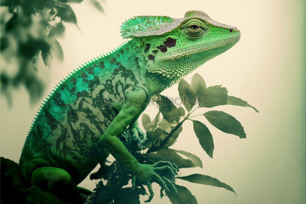 Green plumed basilisk