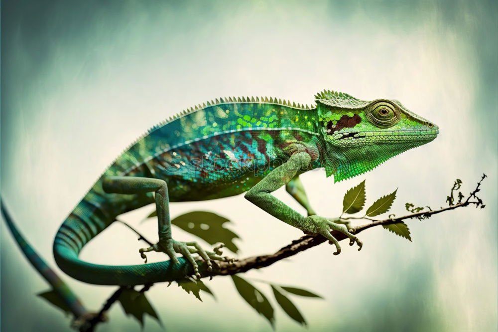 Similar – Image, Stock Photo chameleon Saurians