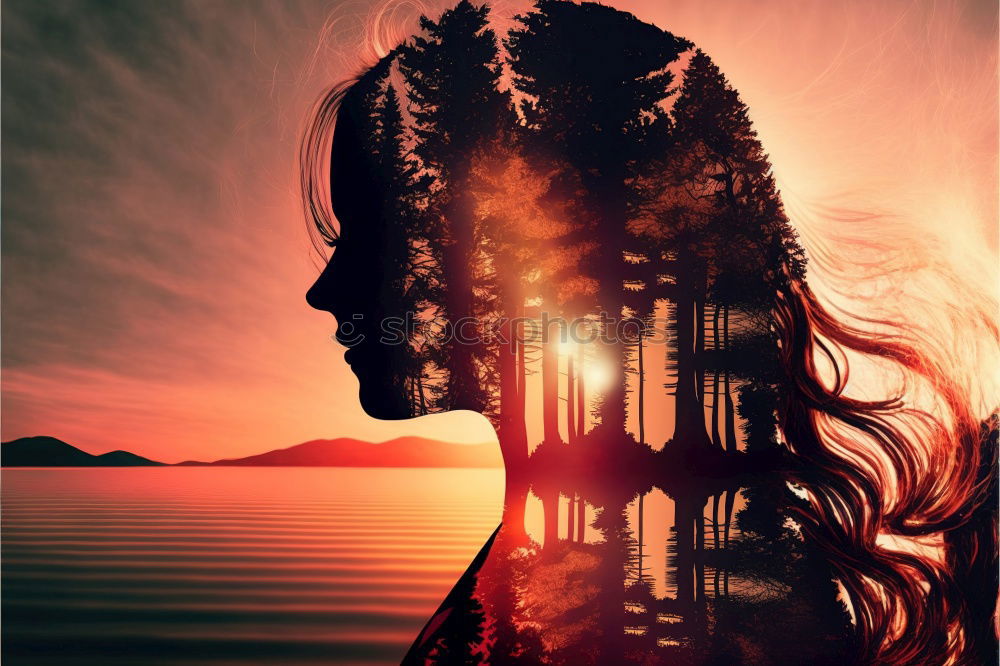 Similar – Foto Bild 0_19 Meer Frau Wind Brise