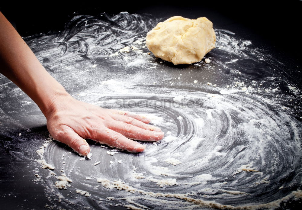 Similar – Image, Stock Photo wooden sieve with flour in male hands