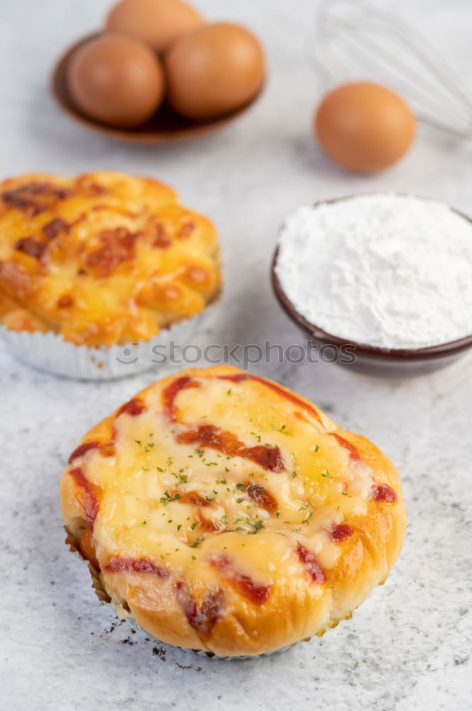 Similar – Image, Stock Photo Grapes and cheese on tarte flambée