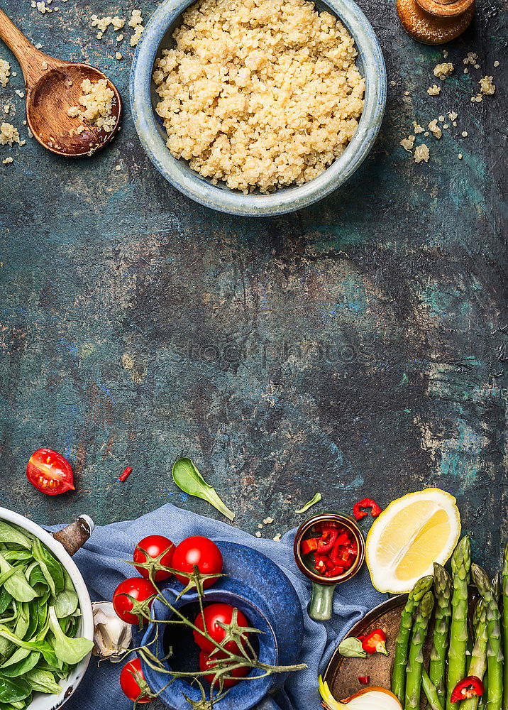 Similar – Image, Stock Photo Background for Quinoa recipes