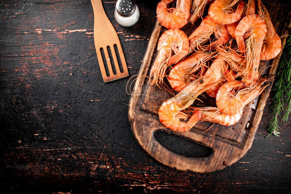 Similar – Image, Stock Photo Roasted salmon and vegetables