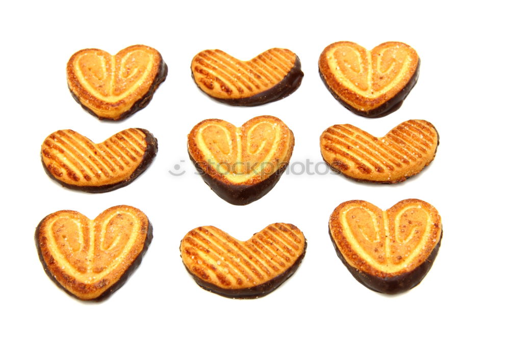 Similar – row of biscuits Dough