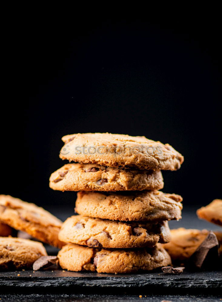 Image, Stock Photo Stacked cookies Cookie