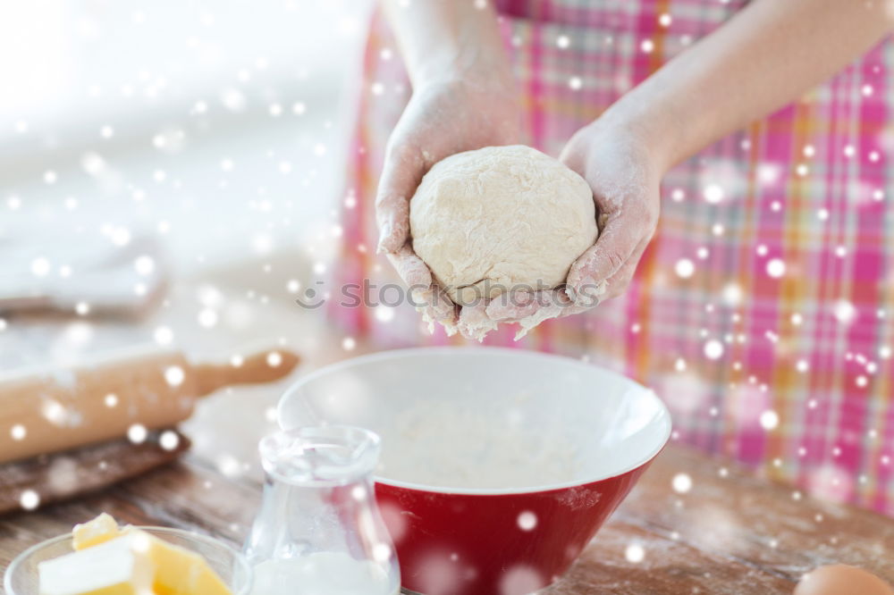 Similar – Image, Stock Photo hands interfere with a ball of yeast dough