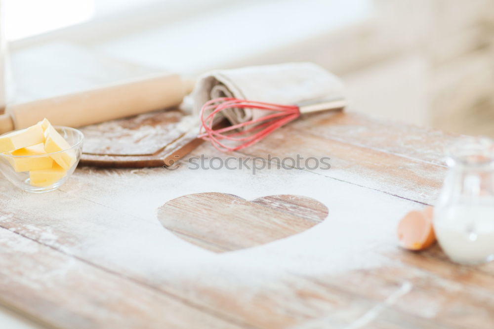 Similar – Image, Stock Photo Gingerbread cookies, candies, cakes in jars on wooden table