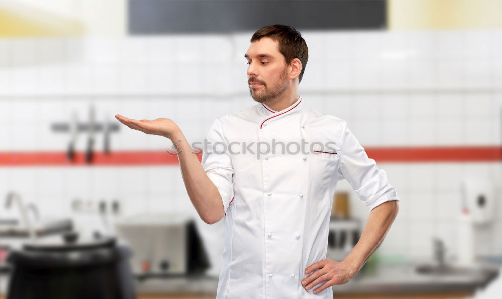 Similar – Image, Stock Photo Woman in work wear in her workshop by table with handmade items