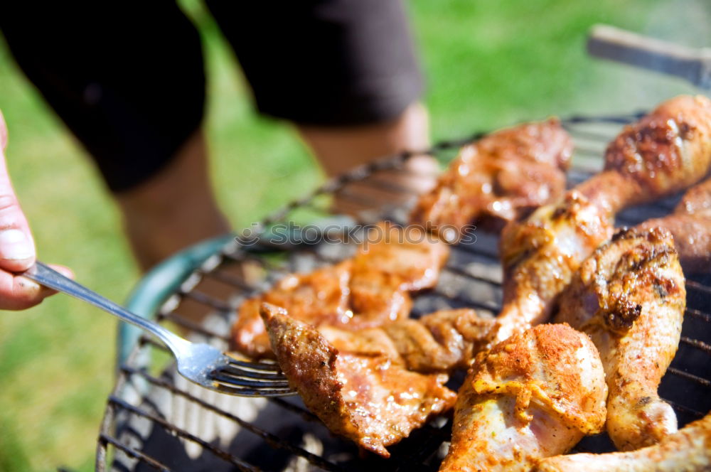 Similar – Image, Stock Photo BBQ Man Human being