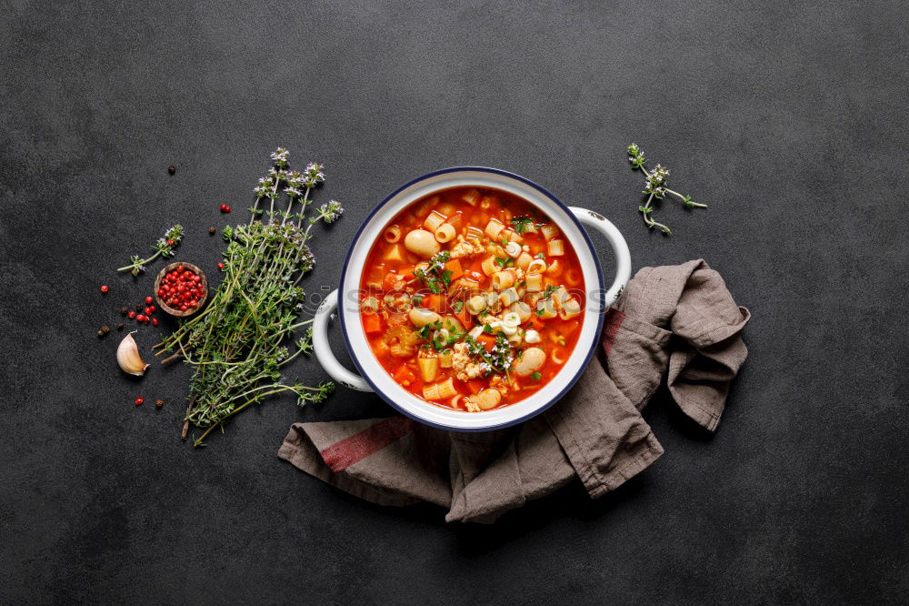 Similar – Image, Stock Photo Cabbage soup in pot Food