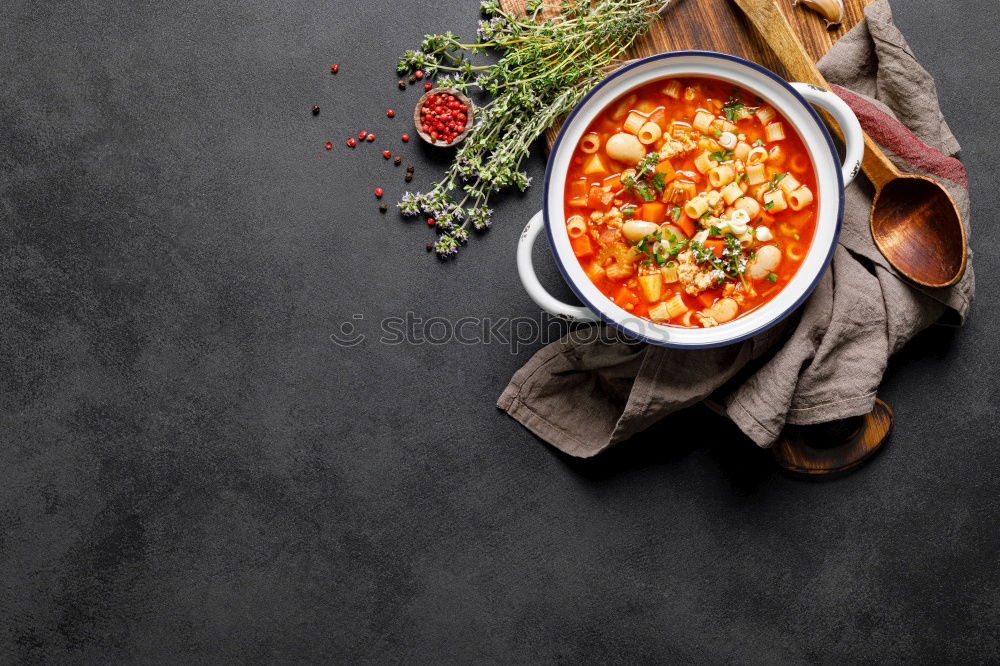 Similar – Image, Stock Photo Cabbage soup in pot Food