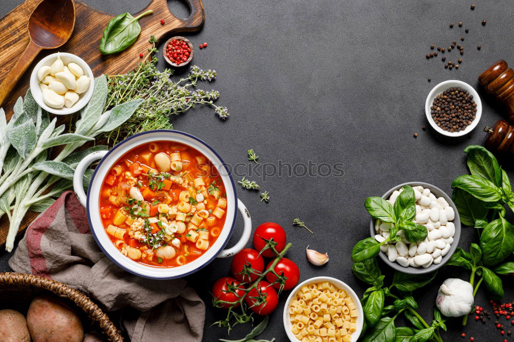 Similar – Image, Stock Photo Healthy vegetarian food with quinoa and beans