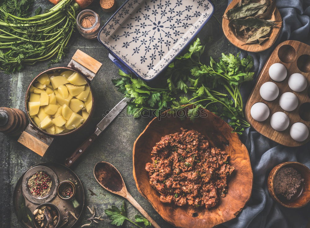 Similar – Image, Stock Photo Hands cut vegetables Food