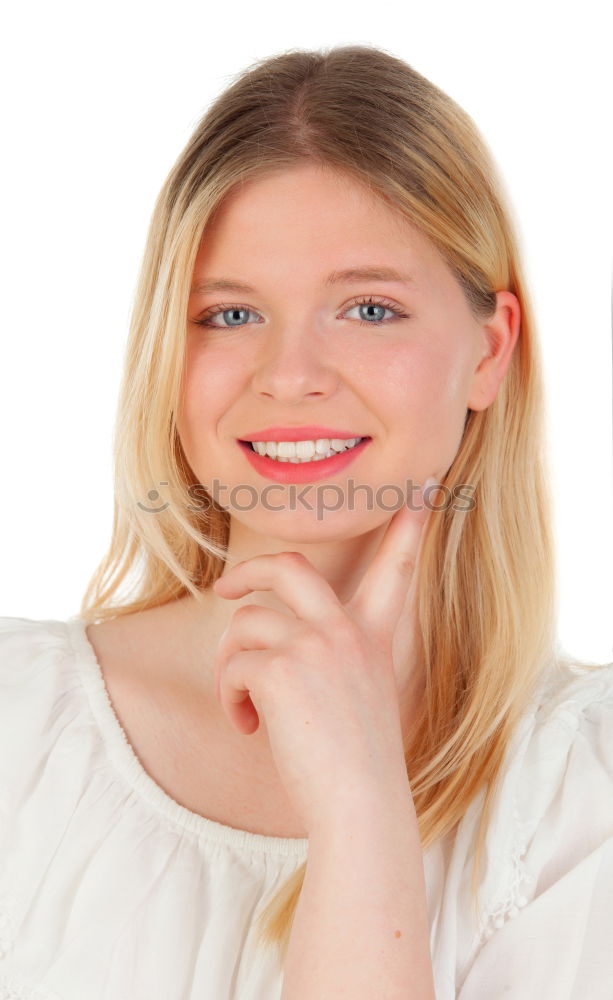 Similar – Image, Stock Photo Smiling red haired Woman Looking at Camera