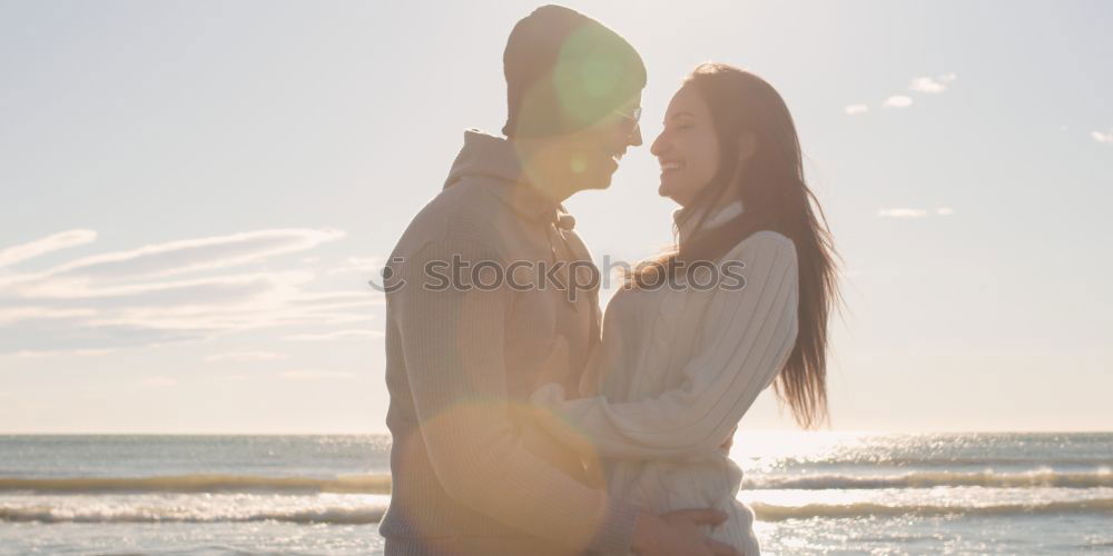 Similar – Image, Stock Photo Tender kissing bridal couple in sunlight